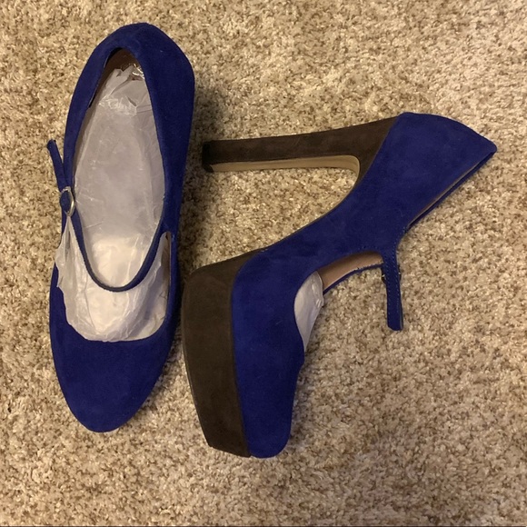 Vince Camuto Shoes - Vince Camuto BLUE & BROWN Jasper Mary Jane - NWOT